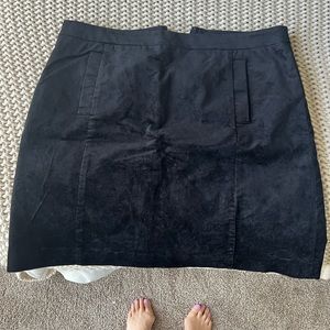 Black loft mini skirt